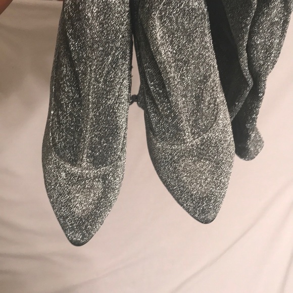 ✨Shiny Silver Thigh High Boots✨ - Picture 4 of 8